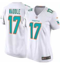 Women%27s Miami Dolphins #17 Jaylen Waddle White Vapor Untouchable Stitched Jersey Dzhi->women nfl jersey->Women Jersey